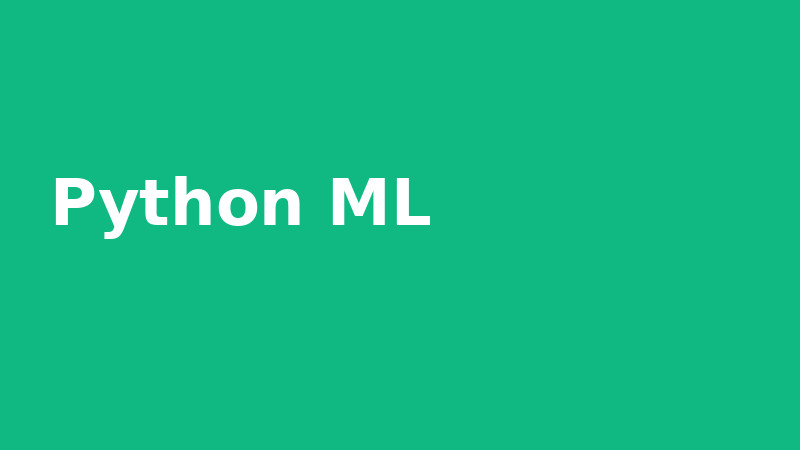 Python Machine Learning Certification